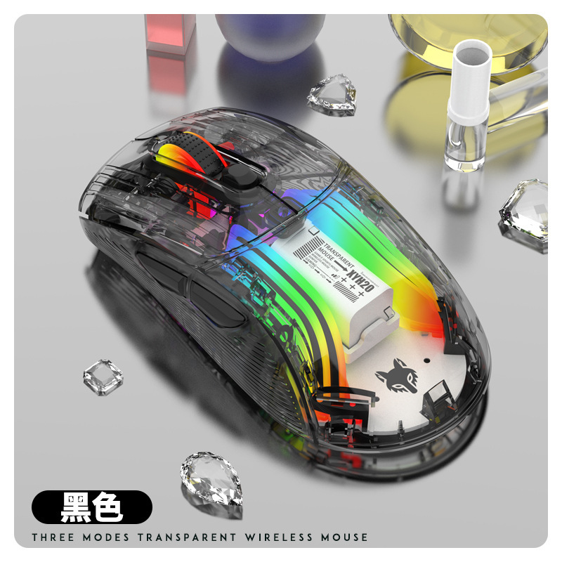 Ratón RGB Tri-modo XYH20 Negro