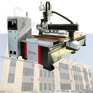 Carpintería Gabinete de cocina Muebles Herramientas de cambio automático Línea de producción de enrutador CNC de anidamiento Carga automática Descarga ATC CNC Router - Product Image 1