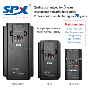 SPX Velocidad Ajustable 0.75kw a 22kw VFD Controlador Inversor AC Motor Vector Control Trifásico Drive para Bomba/Ventilador/Compresor - Product Image 5