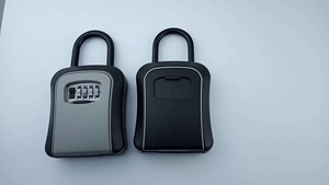 Anahtar kilit kutusu yükseltilmiş duvara monte hava 4 haneli kombinasyon anahtar depolama kilit kutusu 5 tuşları ile kapasiteli Lockbox askı - Product Image 6
