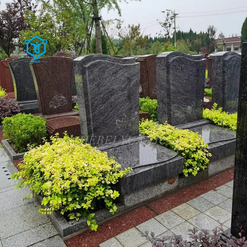 Siyah granit mezar taşı mezar taşı mezar taşı ve anıt