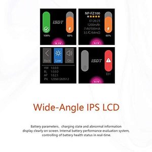 ISDT NP2 for Sony <strong>Camera</strong> Battery Charger 90 Minutes Full Charge 25W Max Type-<strong>C</strong> Input Compatible for Sony A9 Cyber-Shot DSC-RX100 - Product Image 4