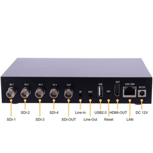 OTV-HDS4 IPTV 4 Channel 3G SDI <strong>IP</strong> Streaming Video SRT <strong>Encoder</strong> <strong>Decoder</strong> - Product Image 4