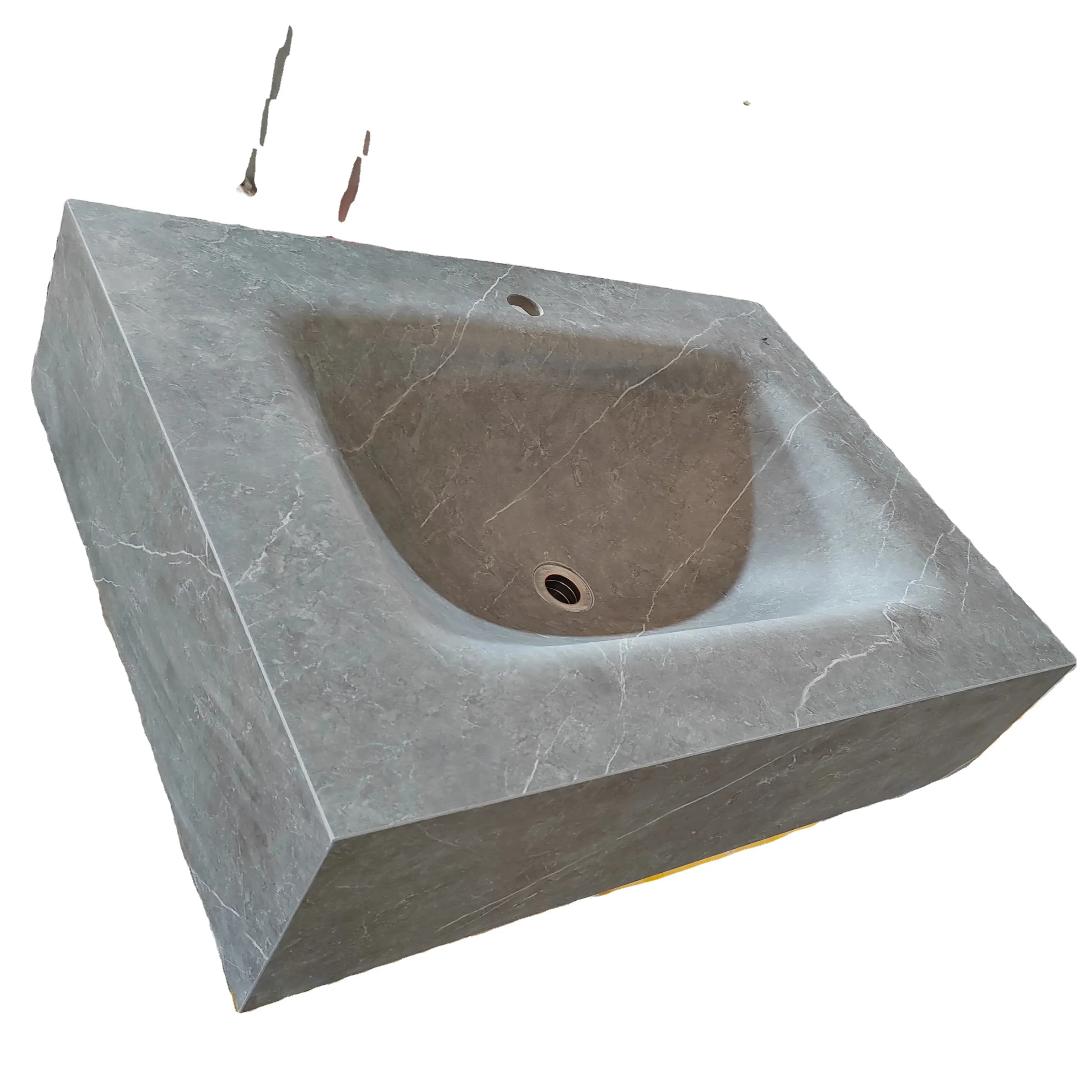 Comptoir et lavabo intégré Thermal Bend Technology Lavabo de salle de bain Évier en pierre frittée de luxe
