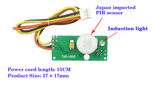 Sensor infrarrojo piroeléctrico DC4.5-20V PIR, módulo de sensor de movimiento pir, precio de fábrica