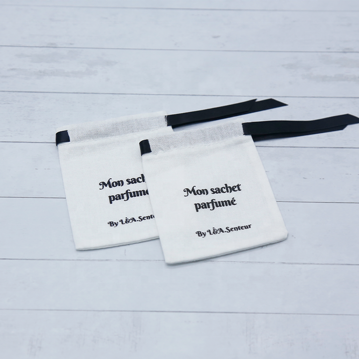 Reusable Custom Drawstring Pouch Packaging Gift Cotton Bag with logo