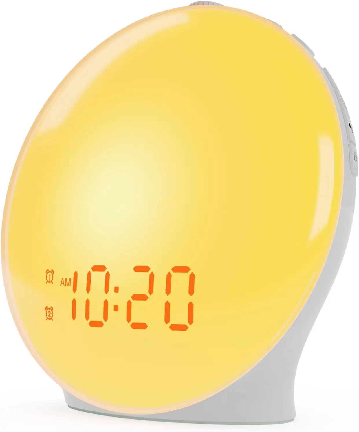 Luz Led Despertador Mesa de cabeceira Lâmpada Noite RGB Sunset USB Dormir Temporizador Digital Wake Up Light Sunrise Alarm Clock