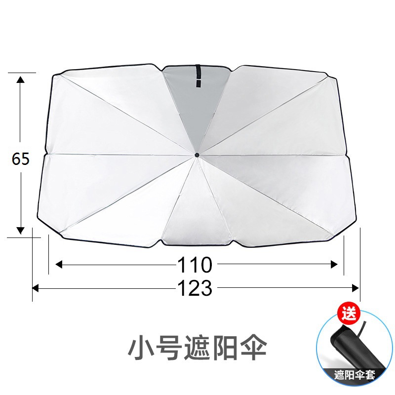 Small silver painted parasol
