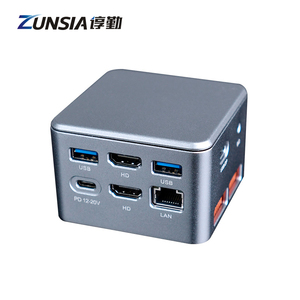 Zunsia 12th/13th GenミニPC N100 N300 N95ポータブルデスクトップコンピュータ4 * USBデュアルディスプレイ4K解像度USB HDD TFカードWindows