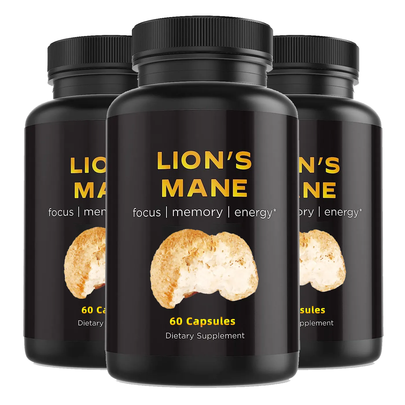 פרטי תווית תוסף אריות רעמת אבקת לוח אורגני רעמת האריה קפסולות 1500 mg אריות מאנה פטריות כמוסות