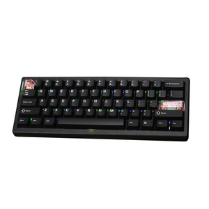 Teclado mecánico QK61 V2 60% Estructura de junta de diseño VIA /Qmk Programable Intercambio en caliente Tres modos Inalámbrico 2,4G Teclado RGB - Product Image 1