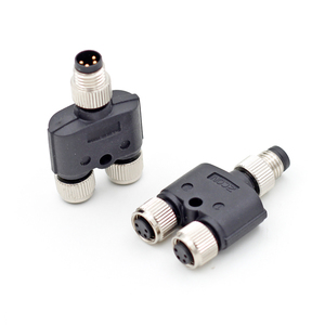 M8 Y T I Type Adapter 1 Male to 2 Female Splitter M8 <strong>3</strong> <strong>Way</strong> a Code <strong>3</strong> 4 <strong>5</strong> 6 8 Pin Circular Connector - Product Image 2