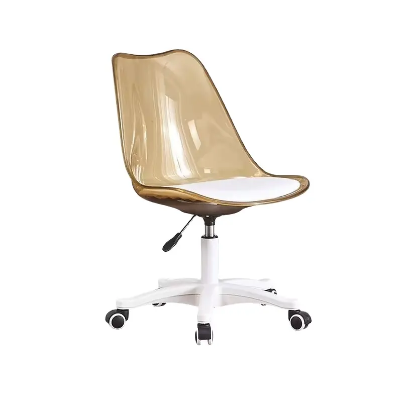 Nordic dressing computer chair acrylic transparent and comfortable lifting swivel chair office writing study home chair