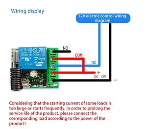 RF1527 Transmitter 433 Mhz <strong>Remote</strong> <strong>Controls</strong> with Wireless <strong>Remote</strong> <strong>Control</strong> Switch DC 12V 1CH Relay Receiver Module - Product Image 5