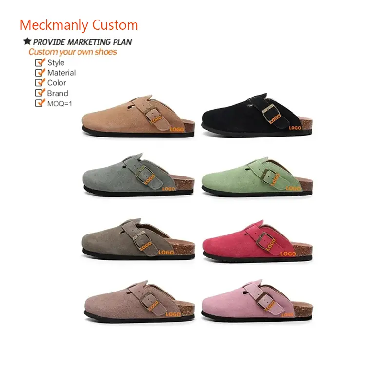 Sandalias de corcho Birken, zapatillas de corcho de diseñador para hombre y mujer, zapatillas planas para exteriores, zapatillas de playa de verano, sandalias Birken personalizadas