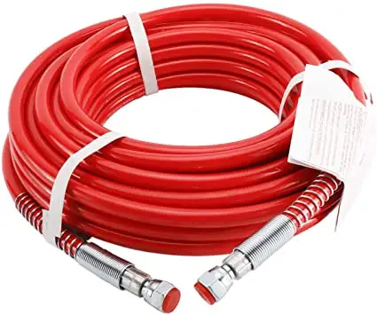 אדום צבע גבוהה לחץ צינור 50ft x 1/4 "בלחץ גבוה מרסס צינור 1/4 אינץ צבע ומחניק תרסיס צינור 15m