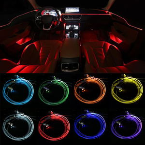 <strong>6</strong> in 1 Car Interior <strong>LED</strong> Strip Light RGB Ambient Lighting <strong>Kits</strong> APP Wireless Control Music Sync Function Auto Neon Light <strong>Led</strong> Strip - Product Image 6