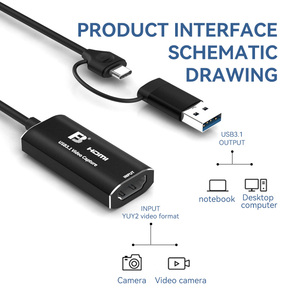 FB VC1S 4K30Hz Video Capture <strong>Card</strong> 1080p60Hz YUY2 <strong>Output</strong> Android Support <strong>USB</strong>/DC <strong>Input</strong> MP4 Recording Format - Product Image 5