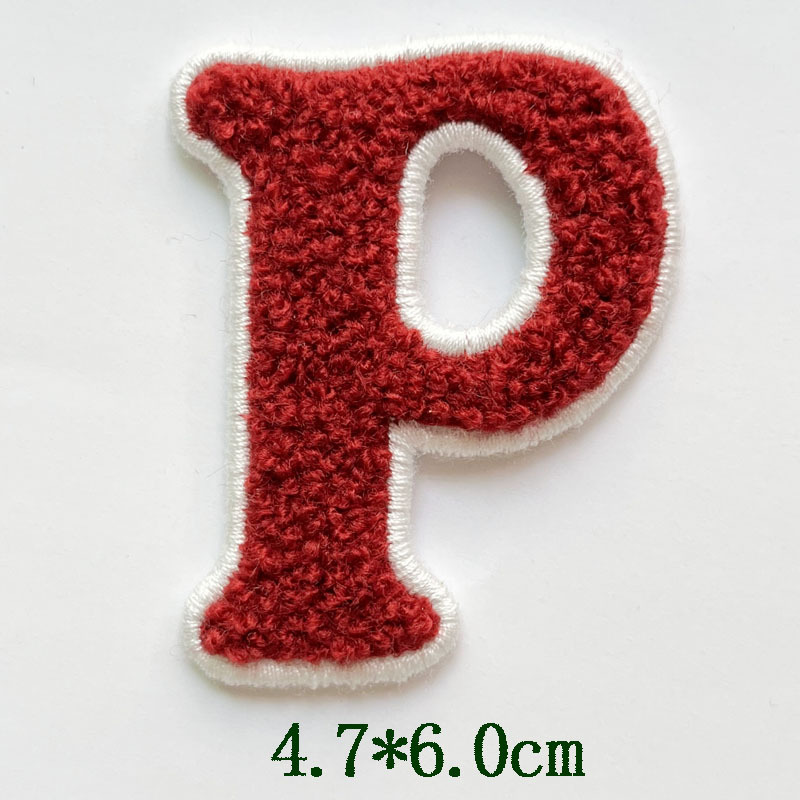 Grande lettre rouge P