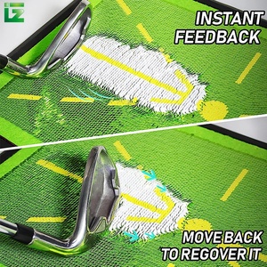 Factory Custom Golf Training Mat with Swing <strong>Detection</strong> <strong>Function</strong>, Rubber Bottom Display Swing Path Quality Outdoor/indoor Golf Mat - Product Image 3