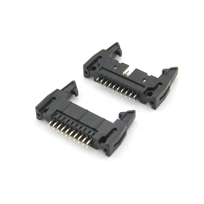1.27 /2.00 /2.54mm IDC kutusu başlık konektörü PCB konektörü SMT/düz/sağ açı tipi