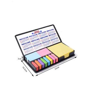 Juego de caja de PU personalizado con autoadhesivo magnético mensual semanal Calendario de escritorio planificación Bloc de notas para la escuela oficina o uso de regalo - Product Image 6