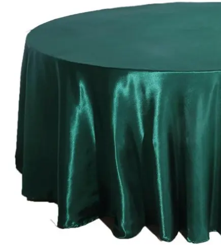 Table Cloth Red Satin Banquet Wedding Tablecloth White Rectangle Plaid Cloths Emerald Green Round Table Cloth