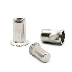304 Stainless Steel Flat Head Riveted <strong>Nut</strong> Inches 6-32 5/16 3/8 1/4 1/<strong>2</strong> Metric M3 M 4 M5 M6 M8 M10 M12 <strong>Rivet</strong> <strong>Nuts</strong> - Product Image 3