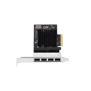 Dört 2.5 Gigabit RJ45 Pcie x4 Lan kartı 10/100/1000/2500Mbps Realtek 8125b çip 4 portu 2.5G NIC PCI-e ağ kartı sunucu masaüstü - Product Image 1