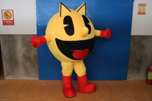 Funtoys MOQ 1 PCS Custom Yellow Smile Happy Face Custom Colorful Suger Bean Man Mascot Costume for Advertising