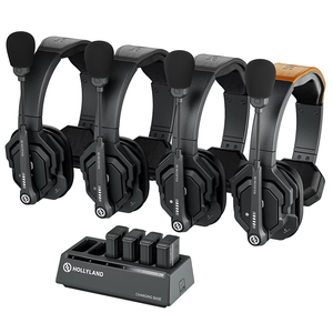 Hollyland Solidcom SE 1100ft Full Duplex 2,4G ENC Auriculares con cancelación de ruido Intercomunicador inalámbrico YouTube Audio Video Accesorios - Product Image 1
