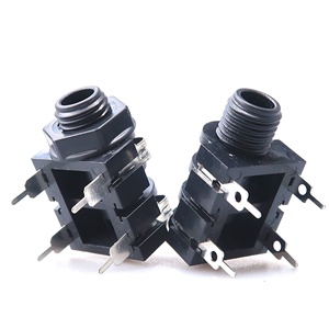 6.35mm 4Pin <span class=keywords><strong>PCB</strong></span> dayanağı gitar kablosu: kulaklık için cep telefonu Jack için kadın Stereo-6.35mm Stereo telefon adaptör jak
