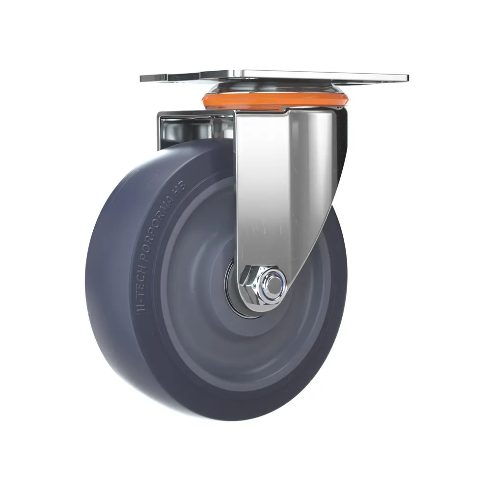 Оптовая продажа, 3-дюймовое 4-дюймовое 5-дюймовое серое резиновое колесо TPR для ручной тележки