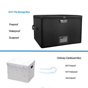 YIHUAXING, carpeta de archivos colgante personalizada, caja de documentos ignífuga bloqueable con cremallera para productos de archivo - Product Image 3