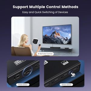 SYONG HDMI 2.0b矩阵8x8视频切换器分离器UHD 4K60Hz 8进8出铁壳选择器盒，带RS232、红外遥控器 - Product Image 6