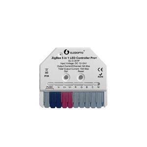 Hot ZigBee Pro + Mini controller LED 5-in-1 DC12 ~ 24V 6A/CH max 10A uscita RGBCCT/RGBW/RGB/DIMMER/WW CW - Product Image 1