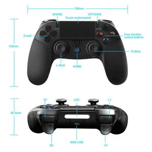PS4 PS3 PC 6轴3D陀螺仪传感器音频功能双冲击触摸面板的高质量无线游戏控制器 - Product Image 2