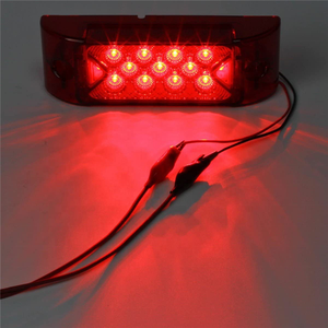 2&quot; <strong>X</strong> 6&quot; Rectangular 13 Diode LED Side Marker Clearance <strong>Lights</strong> W/reflector Surface Mount Multi Faceted Rectangle Truck Trailer - Product Image 6