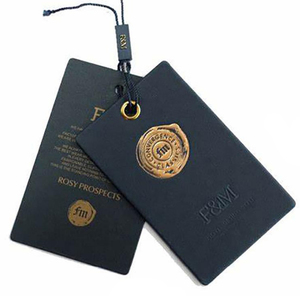 Etiquetas de marca de papel personalizadas, etiquetas de producto, logotipo personalizado, cadena, etiqueta colgante reciclada de moda para ropa - Product Image 2