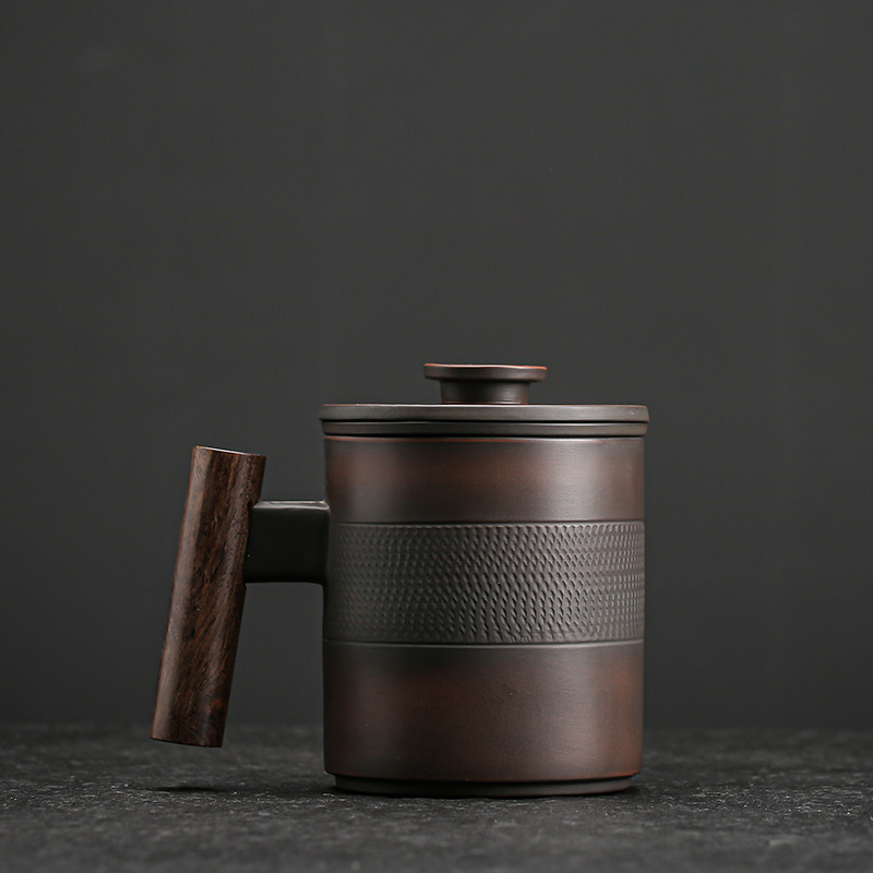 Guifu purple pottery water cup
