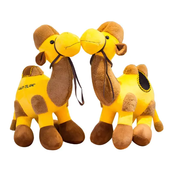 promotion plush simulation stuffed Desert camel doll toys cute plush camel with Customizable logo soft stuffed camel doll to kid