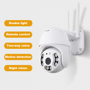 Telecamere de seguridad WIFI luce bianca visione notturna a colori doppia sorgente luminosa macchina fotografica a sfera monitoraggio intelligente Out - Product Image 2