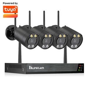 inLifeCam 8CH 3.0mp图雅智能应用户外无线无线网络摄像机安全系统套件金属双向音频即插即用 - Product Image 1