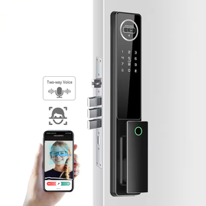 Top 3D riconoscimento volto impronta digitale blocco intelligente Tuya Wifi App sblocco digitale Nfc Card chiave Rfid Video Intercom serratura porta - Product Image 2