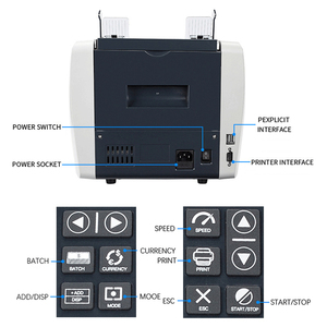 2025 la mejor máquina de detección de falsos CIS Máquina clasificadora CIS Máquina de conteo de dinero de valor combinado para USD EUR GBP Etc. - Product Image 4