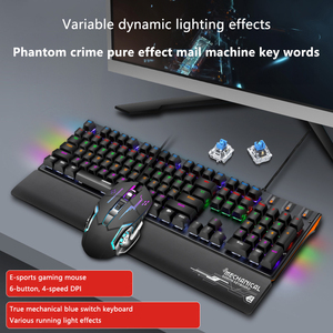 Wired USB Detachable Hand Rest Game Gaming <strong>Keyboard</strong> <strong>Computer</strong> Notebook Set Mechanical <strong>Keyboard</strong> Mouse-for Gaming - Product Image 3