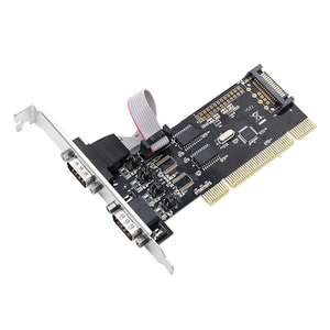 Customized 2-Port RS232 Serial Port Expansion <strong>PCI</strong> Dual 9-Pin COM Card Multi Serial Port Expansion Card for Computer Made Copper - Product Image 1