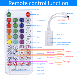 Aplicación de teléfono inteligente, controlador SPI TTL BLE para conexión Bluetooth, atenuador LED de píxeles, nuevo Control remoto de luz de píxeles - Product Image 2