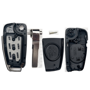 3ปุ่มพับได้เปลือกกุญแจรถระยะไกลสำหรับ Audi A2 A3 A4 A6 A6L A8 Q5 Q7 S6 TT ฝาครอบเคสอะไหล่ - Product Image 3