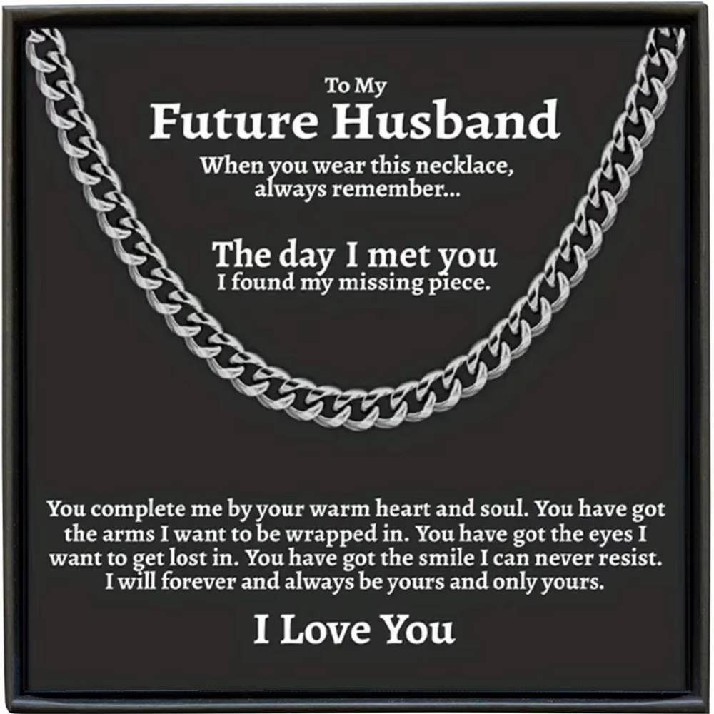 Necklace + Card Gift Black Box